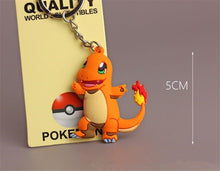 Load image into Gallery viewer, Hot New Japan Anime Pokemon Key Chain Pikachu Charmander Bulbasaur Cartoon Cute Toy Pendant Cosplay Badge Snorlax Fancy Gift