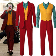 Load image into Gallery viewer, 2019 Movie Joker Joaquin Phoenix Arthur Fleck Cosplay Costume Suits Halloween Mask