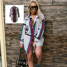 Load image into Gallery viewer, African Women&#39;s Dress Dashiki Super Large Fashion Printed Long Sleeve Shirt with Lapel Lady African Dresses for Women 2019 New